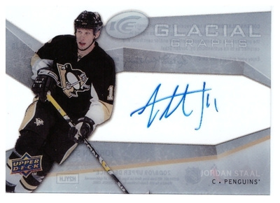 JORDAN STAAL Penguins 08-09 Up.D. Ice Glacial Grapihs #GG-JS