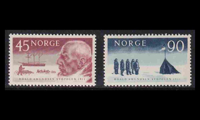 Norja 462-3 ** Roald Amundsen (1961)