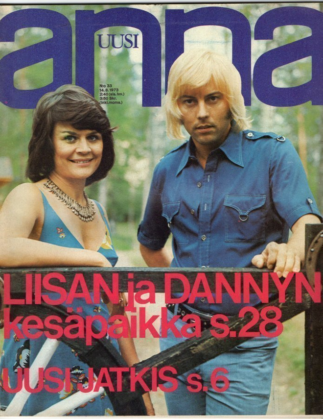 Anna n:o 33 1973 Liisa & Danny. Aila Kaikkonen. Lea Joutseno
