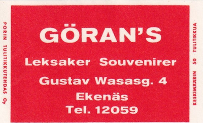 Ekenäs. Göran`s                     s87