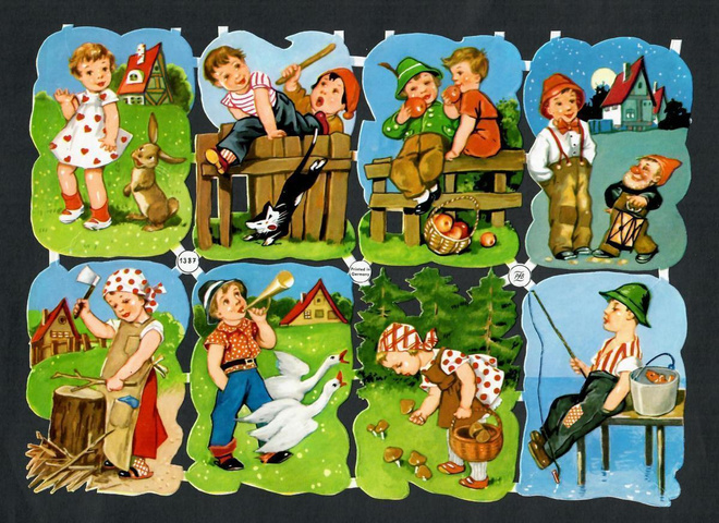 PZB 1387 - Kiiltokuva-arkki - Aktiiviset lapset