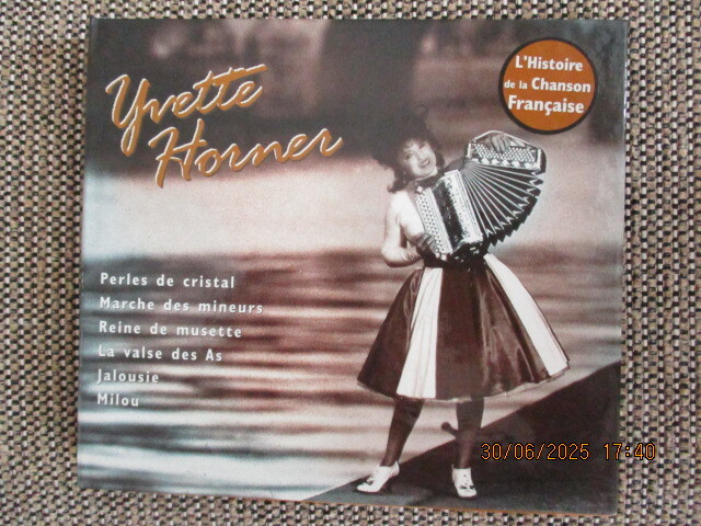 YVETTE HORNER (CD) L'HISTOIRA DE LA CHANSON FRANCAISE