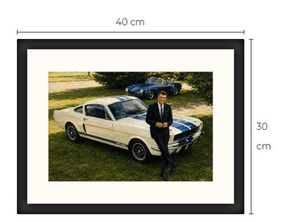 Uusi Shelby GT350 art print kehystetty 30 cm x 40 cm