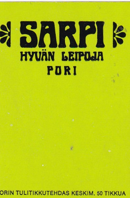 Pori, SARPI  Hyvän leipoja  3/9