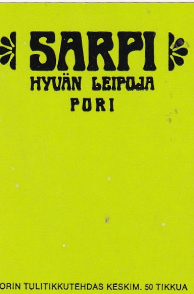 Pori, SARPI  Hyvän leipoja  3/9
