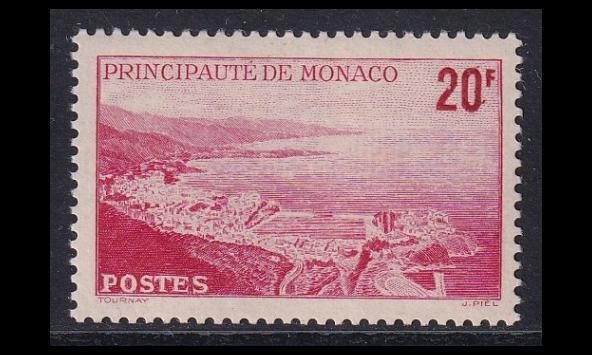 Monaco 389 * Käyttösarja rannikko 20 Fr (1948)