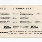 Purkkakuva Hellas Autosarja n:o 37 CITROEN 2 CV - pikkukuva 2