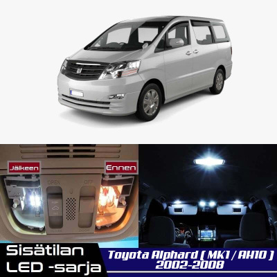 Toyota Alphard (AH10) Sisätilan LED-sarja 16-osa