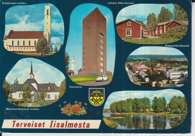 Iisalmi, vaakuna . sommitelmakortti , e39