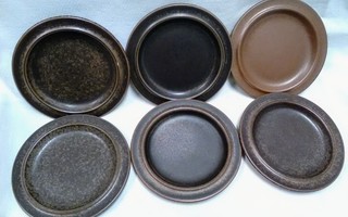 Ruska 6 x lautanen halkaisija 16cm Arabia