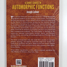 Joseph Lehner : A Short Course in Automorphic Functions - pikkukuva 2