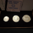 Kreikan 100, 250 ja 500 drachman Hopeasetti 1982 .900 Hopeaa - pikkukuva 1