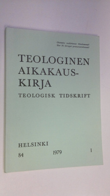 Teologinen aikakauskirja 1/1979