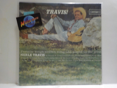 MERLE TRAVIS - TRAVIS! EX-/EX+ UK REISSUE LP