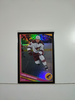 2013-14 O-Pee-Chee Black Rainbow #250 Lauri Korpikoski SN100