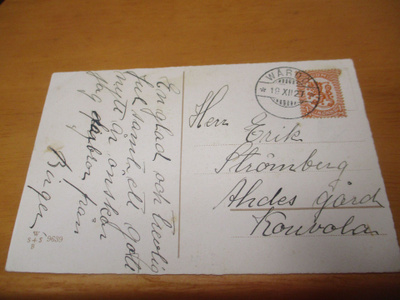 1927 Wårdö venäjä poistettu kortilla