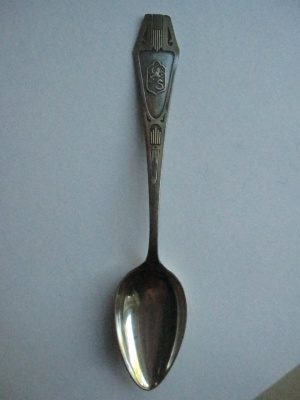 Suojeluskunta lusikka v. 1934 hopeaa