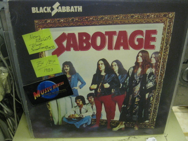 BLACK SABBATH - SABOTAGE EX/EX LP SCANDIANAVIA -80