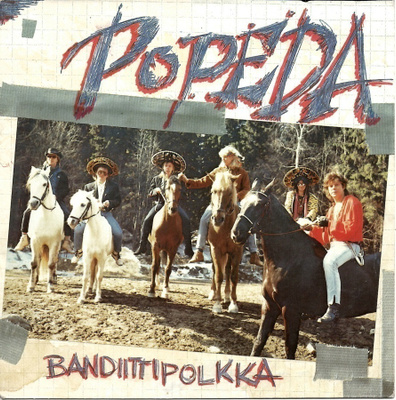 POPEDA: Bandiittipolkka / Luumäkirock 7" kannet