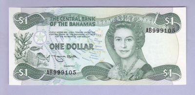 Bahamas 1 Dollar v.1984 UNC P-43b