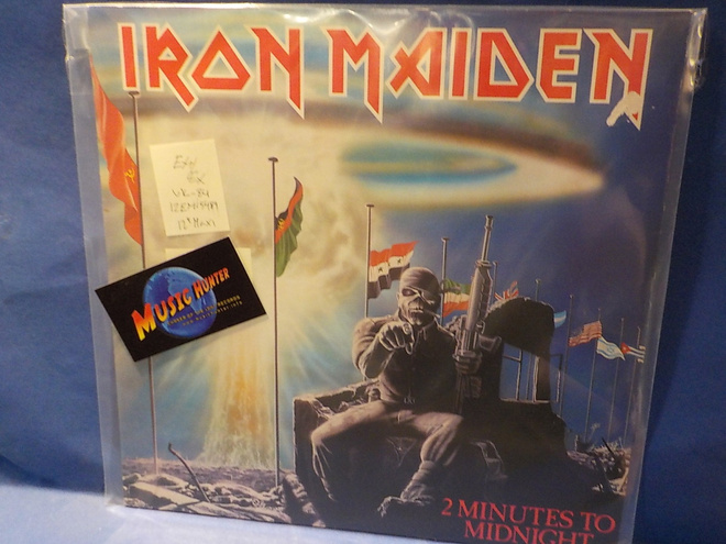 IRON MAIDEN - 2 MINUTES TO MIDNIGHT EX+/EX 12'' MAXI SINGLE