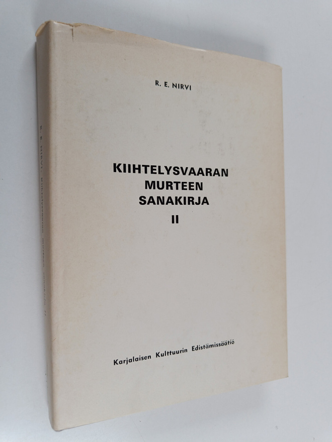 Ruben Erik Nirvi : Kiihtelysvaaran murteen sanakirja 2