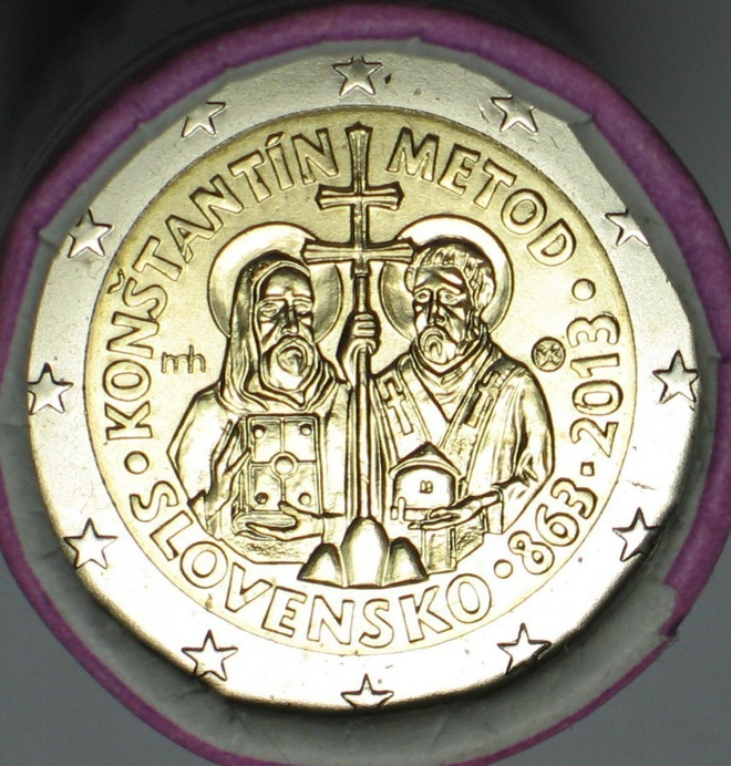 2013 Slovakia 2 euro Kyrillos ja Metodi UNC