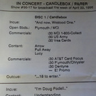 CANDLEBOX - IN THE CONCERT LIVE CONCERT RADIOSHOW CD - pikkukuva 1