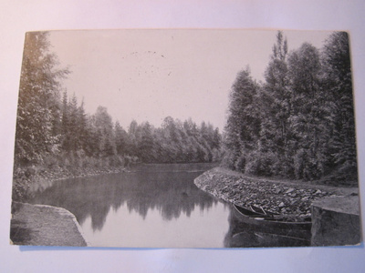 VANHA Postikortti Pielisjoki 1909