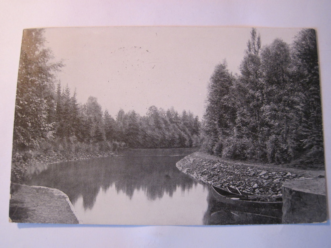 VANHA Postikortti Pielisjoki 1909