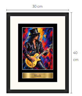Uusi Slash art print kehystetty 30 cm x 40 cm