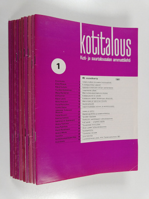 Kotitalous 45. vuosikerta 1981 (10 lehteä)