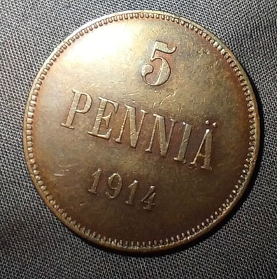 1914 vuoden 5 penniä