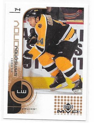 2002-03 Upper Deck MVP #13 Sergei Samsonov Boston Bruins