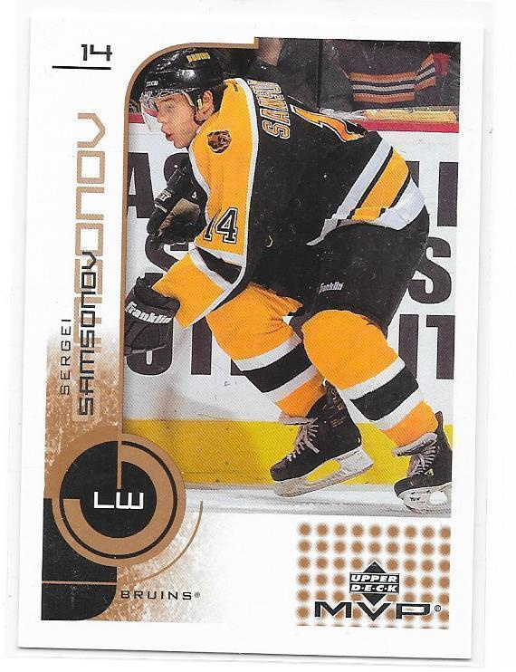 2002-03 Upper Deck MVP #13 Sergei Samsonov Boston Bruins