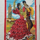 ESPANJA AIHE KEITTIÖPYYHE Vintage - pikkukuva 1