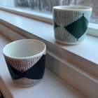 Marimekko Oiva Tomina & Losange kuppi 2dl 30€/kpl - pikkukuva 1