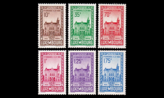 Luxemburg 290-5 * Postimerkkinäyttely (1936)