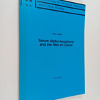 Paul Knekt : Serum Alpha-tocopherol and the Risk of Cancer - pikkukuva 1