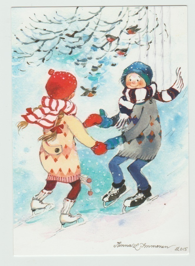 Minna Immonen / Unicef: Tytöt luistelemassa  (R)