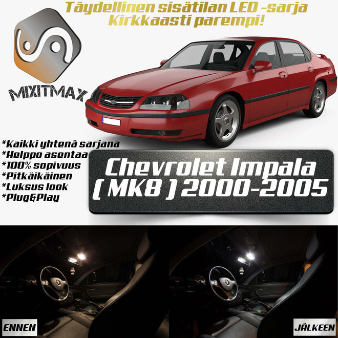 Chevrolet Impala (MK8) Sisätilan LED-sarja 14-os