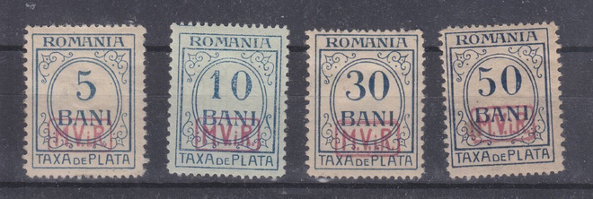 Saksa WW1 Saksan posti romaniassa lunastusmerkkejä