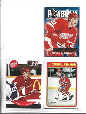 3 X SERGEI FEDOROV - DETROIT / RED ARMY