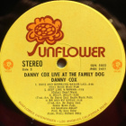 DANNY COX ~ Live At The Family Dog ~ LP - pikkukuva 4