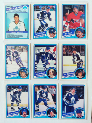 84-85 Opc - Toronto Maple Leafs 16kpl