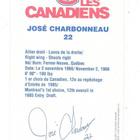 1988-89 Montreal Canadiens Teamissued #22 Jose Charbonneau - pikkukuva 2