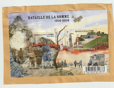 Bataille de la Somme   1916 -2016  , pienoisarkki