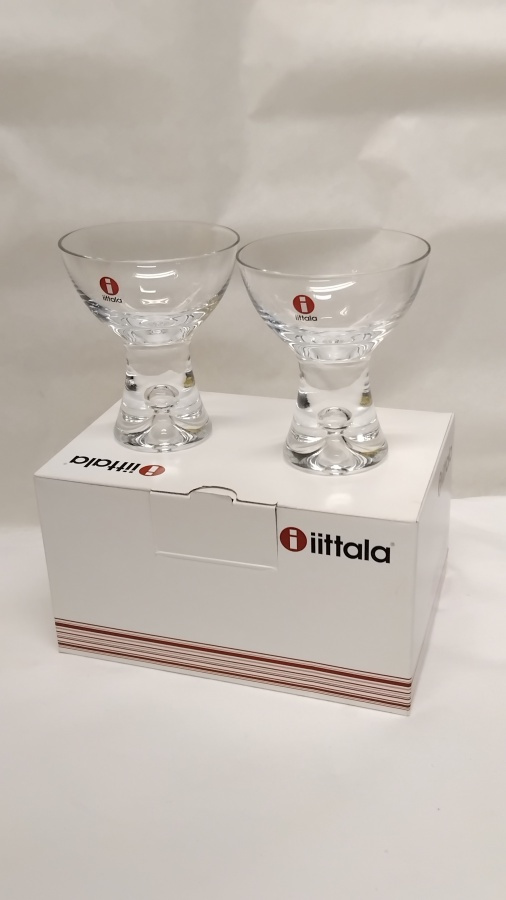 IITTALA, WIRKKALA, TAPIO -LIKÖÖRILASIT, 2 KPL