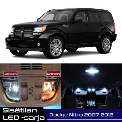 Dodge Nitro Sisätilan LED-sarja 8-osainen