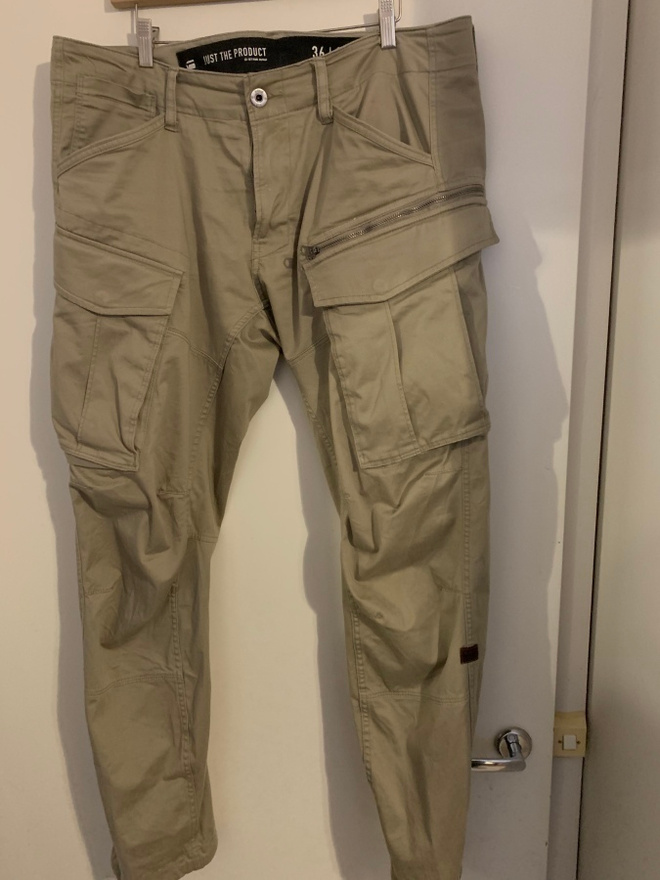 G-STAR RAW ROVIC ZIP 3D TAPERED CARGO HOUSUT  36/34